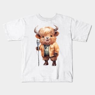 American Bison Singing Kids T-Shirt